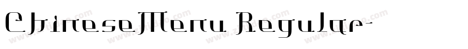 ChineseMenu Regular字体转换